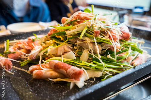 오리불고기, 오리구이, 로스구이, 불고기, 한국음식,  한국요리, 안주, 야식, 오리요리, 