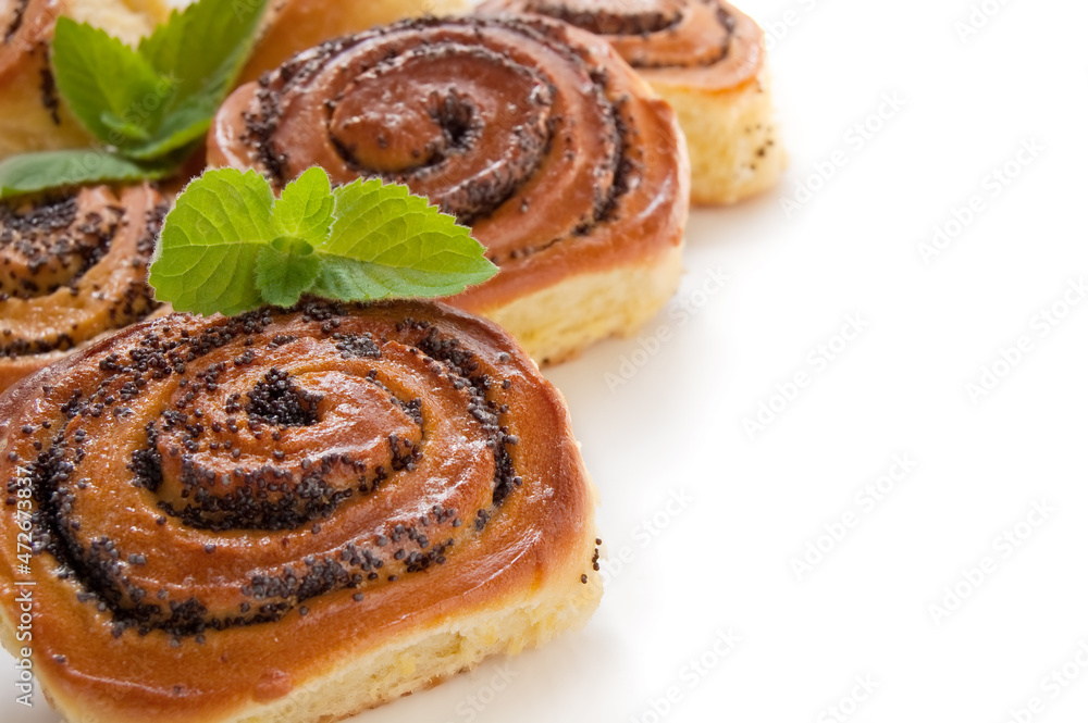 Poppy seed rolls. Buns with poppy seed Poppy seed rolls. Buns with poppy seed