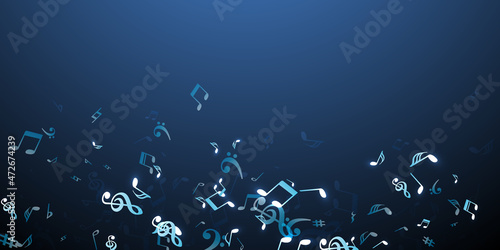 Music note symbols vector design. Audio recording