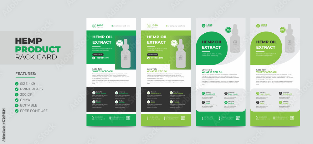 Hemp product Sale Rack Card or Dl Flyer Template Set. Cannabis Sativa Product Sale Rack Card. Cbd Dl Flyer Hemp product Sale Rack Card or Dl Flyer Template Set. Cannabis Sativa Product Sale Rack Card. Cbd Dl Flyer