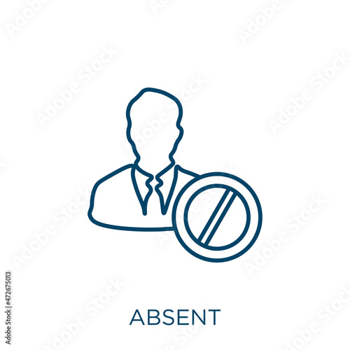 Bilde på lerret absent icon