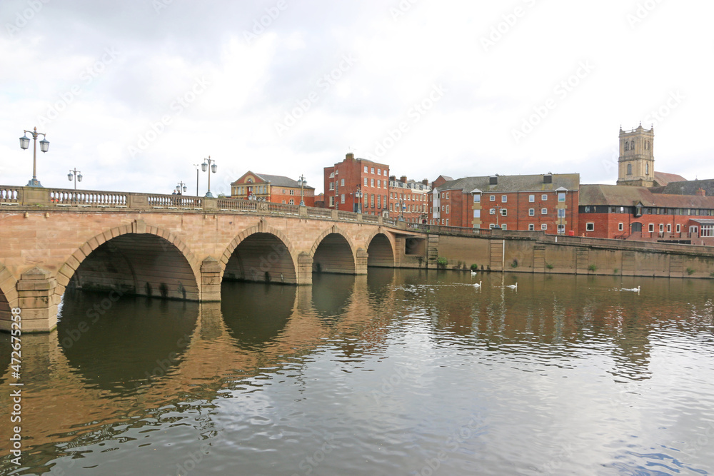 Fototapeta premium Bridge over the River Severn, Worcester