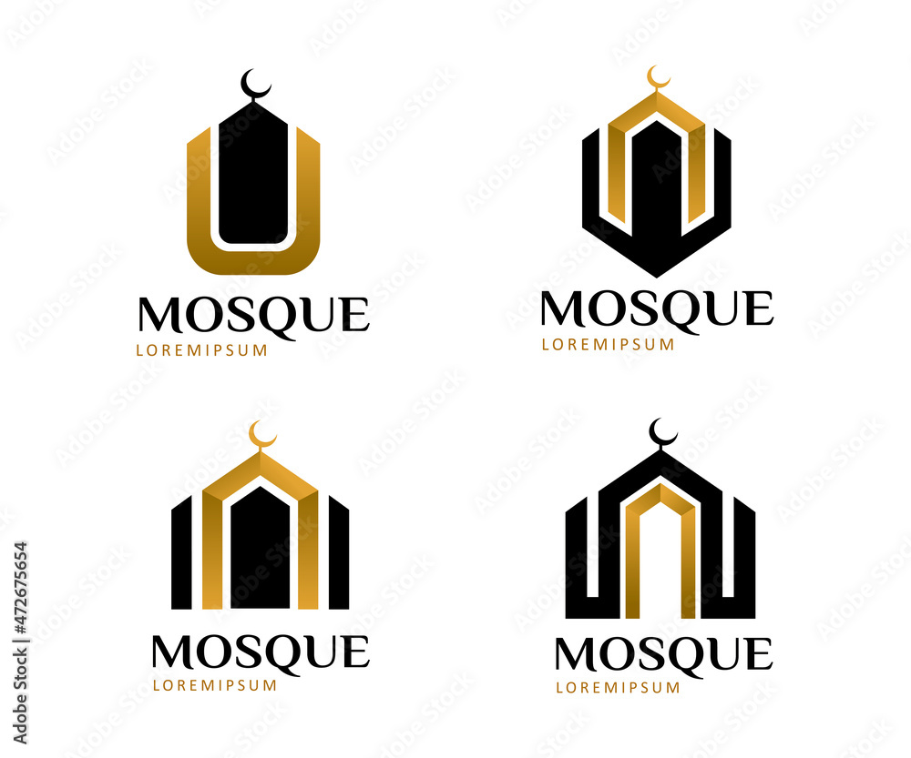 mosque logo symbol or icon template mosque logo symbol or icon template