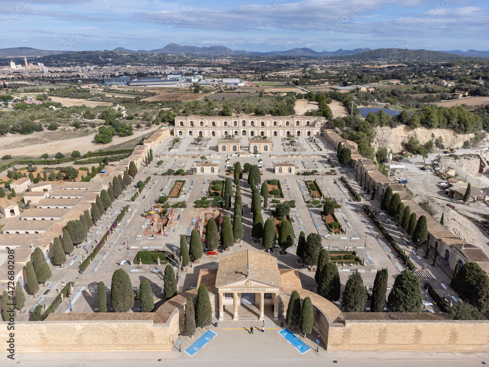 Manacor, municipal cemetery, Mallorca, Balearic Islands, Spain