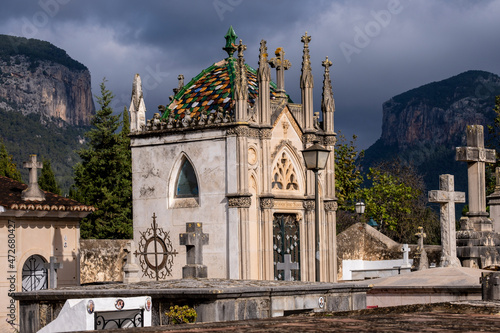 mausoleum of Bartolome Homar Simonet, Alaró Cemetery, Mallorca, Balearic Islands, Spain photo