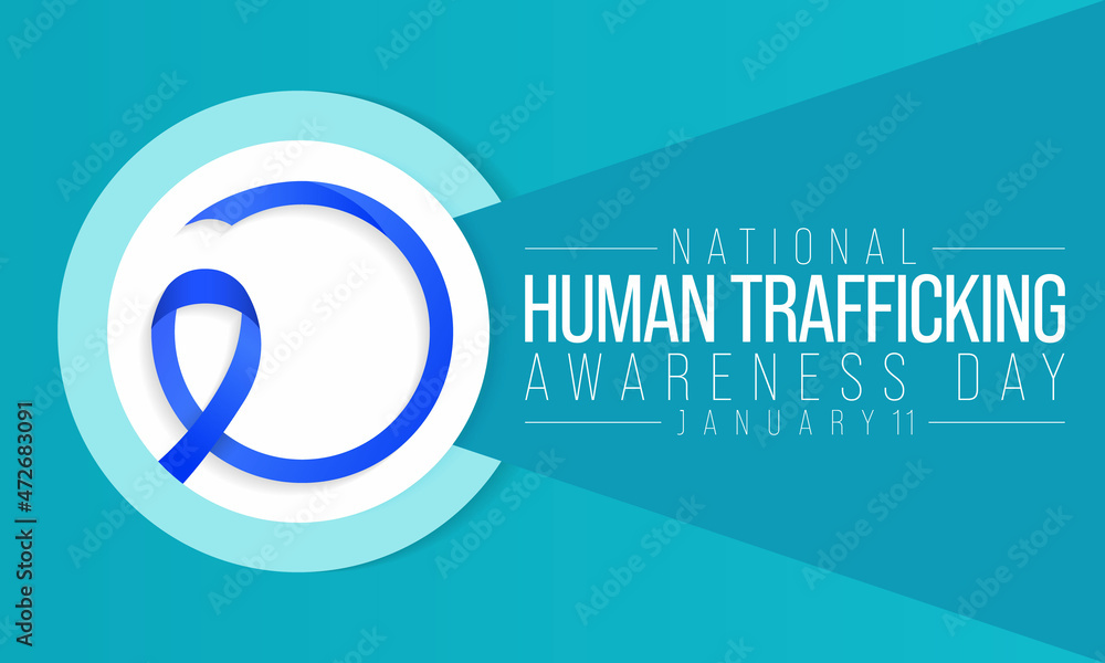 Naklejka National Human Trafficking Awareness Day Is Observed Every Year On January 11 To