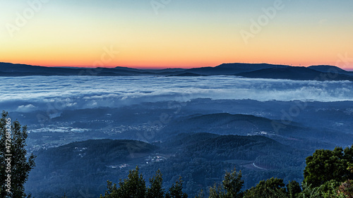 sunrise in the mountains