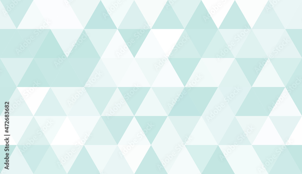 Abstract seamless pattern of geometric shapes. Mosaic background of big triangles. Evenly spaced triangles in different shades of teal. Vector illustration Abstract seamless pattern of geometric shapes. Mosaic background of big triangles. Evenly spaced triangles in different shades of teal. Vector illustration