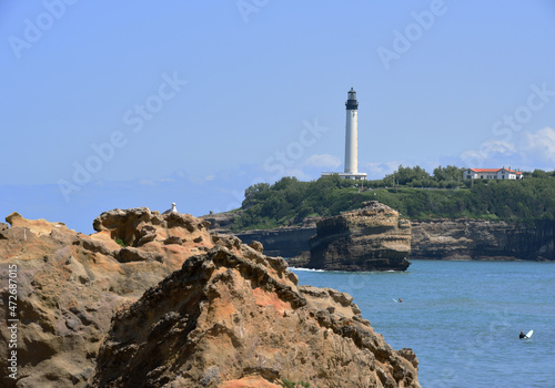 Biarritz rochers et phare