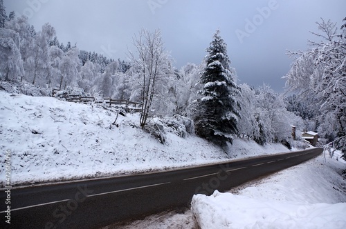 Le Bessat sous la neige