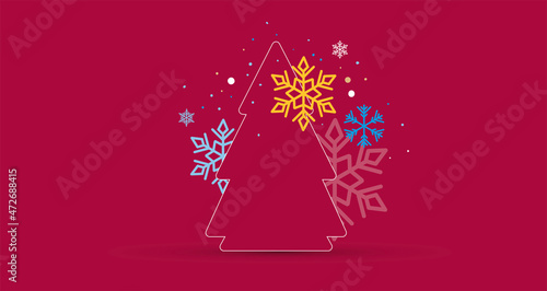 albero di natale, neve, cristalli, natale, feste di natale