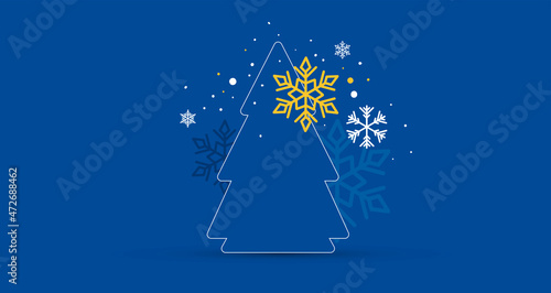 albero di natale, neve, cristalli, natale, feste di natale