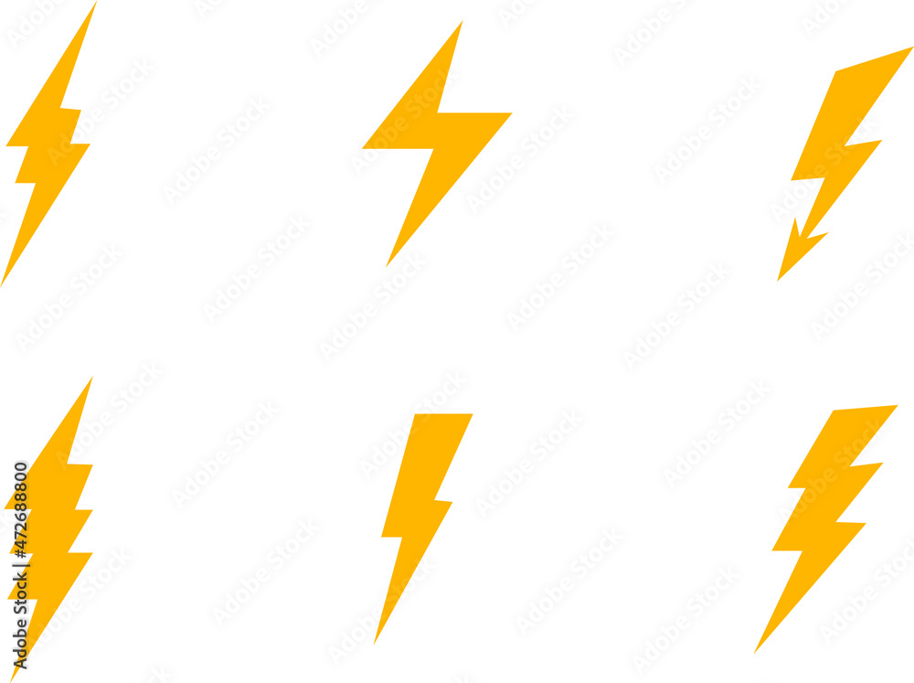 lightning bolt icon set. Electric vector icons, Bolt lightning flash icons. Flash icons collection. Bolt logo. Electric symbols. Electric lightning bolt symbols. Flash light sign. lightning bolt icon set. Electric vector icons, Bolt lightning flash icons. Flash icons collection. Bolt logo. Electric symbols. Electric lightning bolt symbols. Flash light sign.