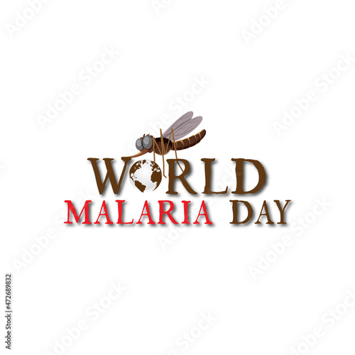 World malaria day illustration vector