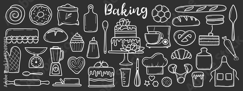 Fotografia Isolated baking set