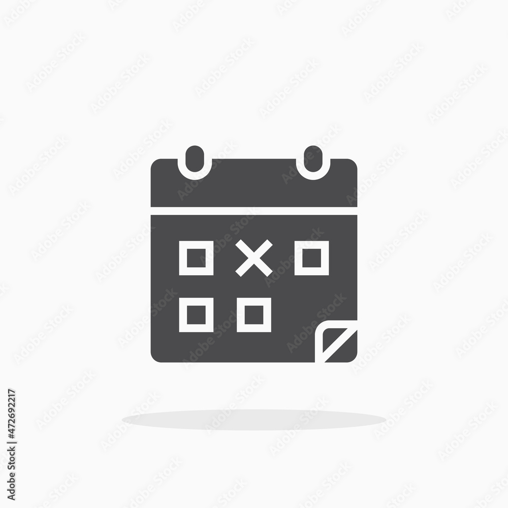 Calendar icon. Calendar icon.