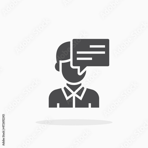 Talk icon.