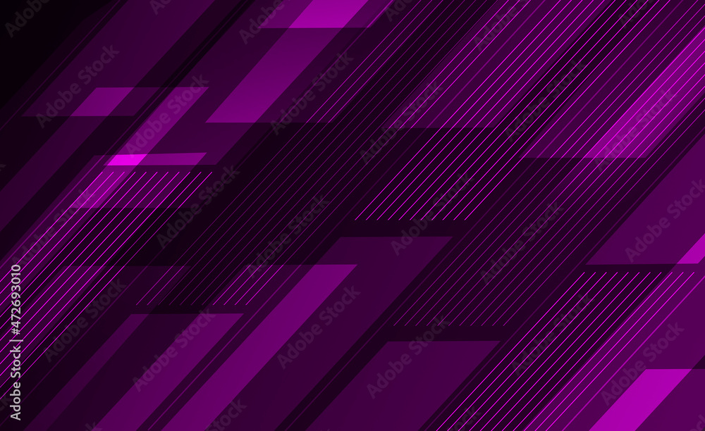 Obraz premium Abstract Elegant and Trendy Lines Wallpaper in Purple Color. Modern Shapes Background Design