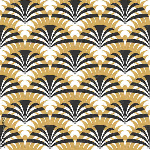 Abstract seamless gold patt...