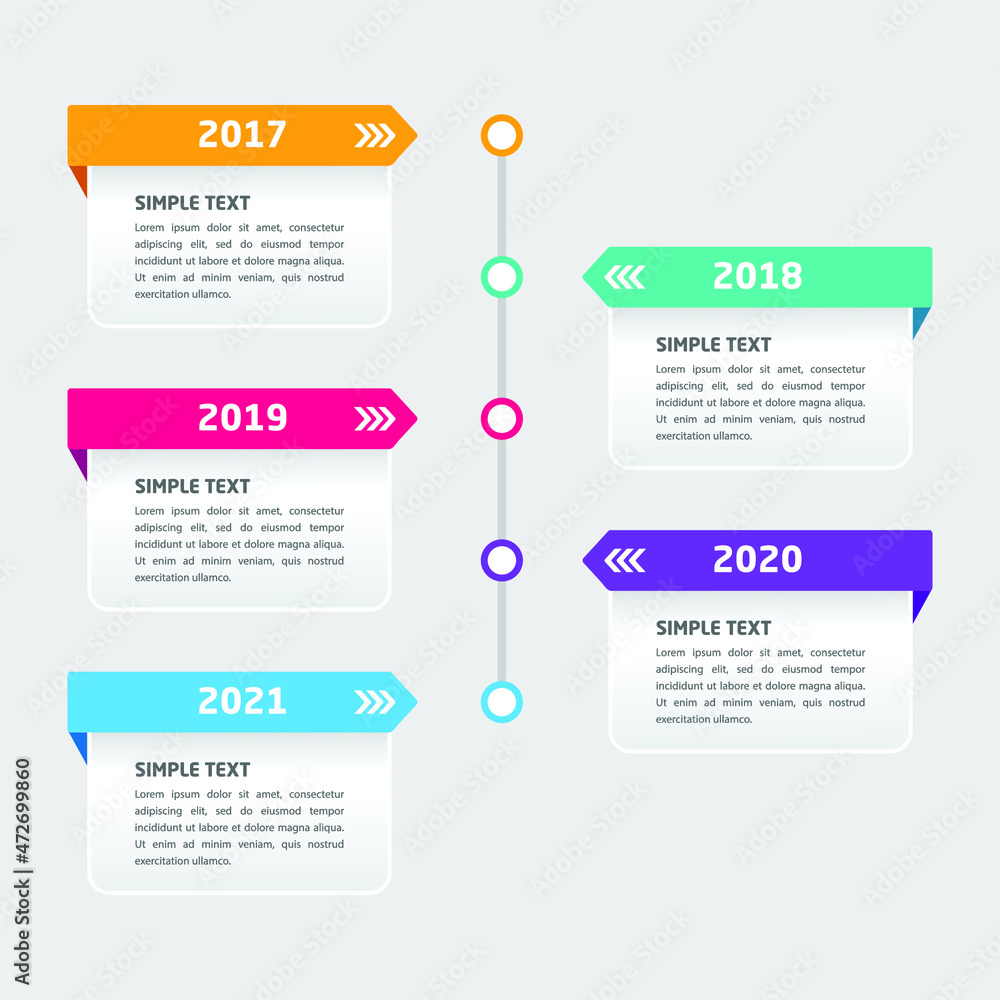 Infographic design vector and marketing icons can be used for workflow layout, diagram, annual report, web design. Business concept with 5 options, steps or processes. 