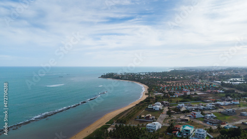 Praia de tabuba durante a maré baixa