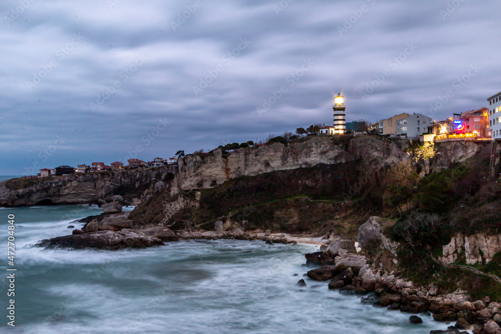 Sile sea lighthouse, istanbul, Turkey