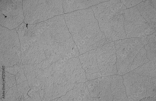 Abstract background from old shabby gray plaster. photo