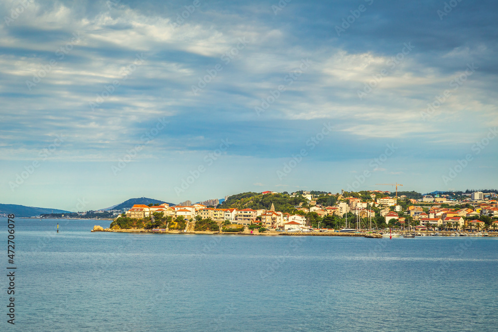 Stobrec historical village, part of the city of Split. Tourist resort on the Adriatic Sea, Croatia, Europe.