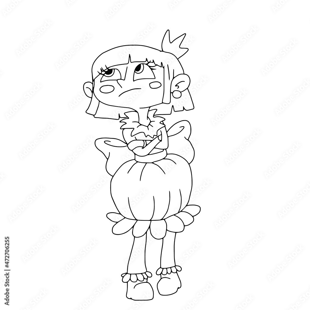 Vector baby girl cute design for stickers ,social media banners,postcards,fabrics ,backgrounds Vector baby girl cute design for stickers ,social media banners,postcards,fabrics ,backgrounds