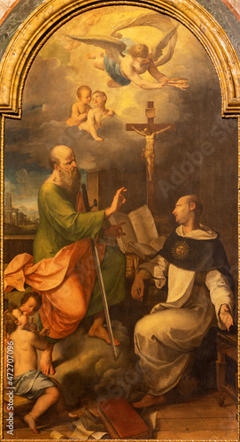 St. Paul the apostle illuminated to St. Thomas Aquinas his letters in the Cat...