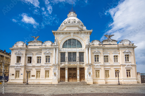 Front view of Rio Branco Palace (Palácio Rio Branco) - Salvador, Bahia, Brazil