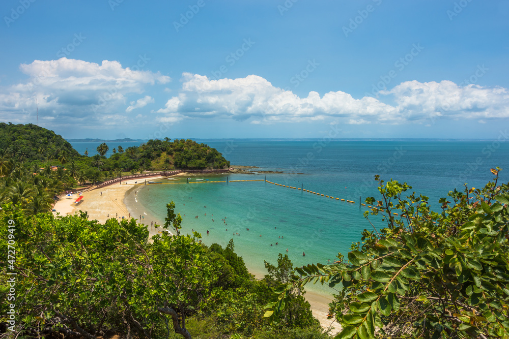 View of the beautiful Frades Island (Ilha dos Frades) - Salvador, Bahia, Brazil