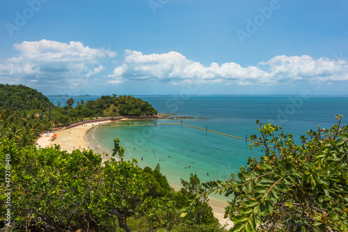 Fototapeta Naklejka Na Ścianę i Meble -  View of the beautiful Frades Island (Ilha dos Frades) - Salvador, Bahia, Brazil