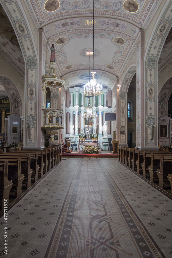 Sokolka, POLAND - September 24, 2021: Church of St. Anthony in Sokolka, Poland