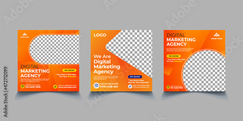 Digital Marketing Social Media Post Banner Design Template