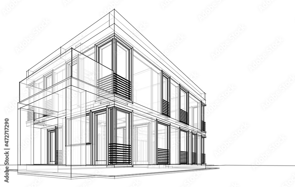 house architectural 3d drawing house architectural 3d drawing