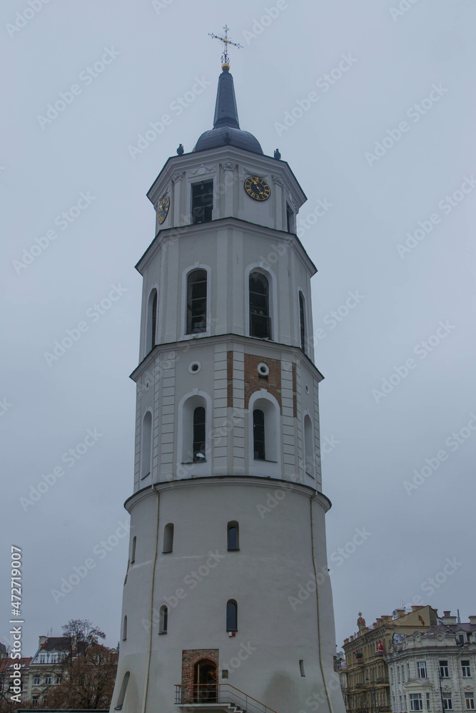 bell tower of the church 