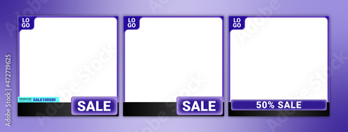 Purple and black frame