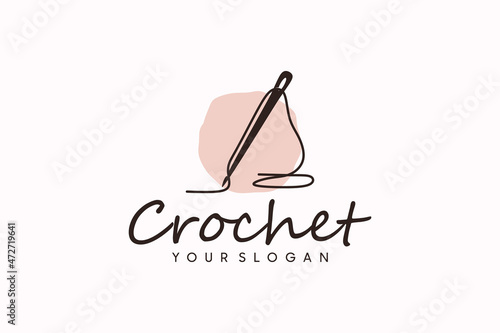 crochet logo design, logo reference for your business.