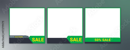 Yellow and green frame