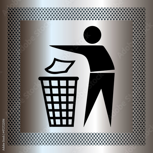 Logo ordures ménagères.