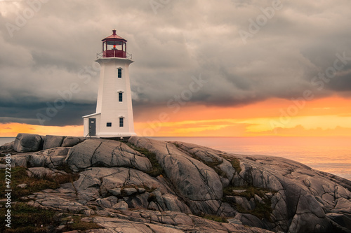 Peggy's Cove Lighthouse in Nova Scotia 