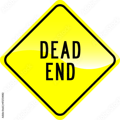 Traffic Dead End Sign