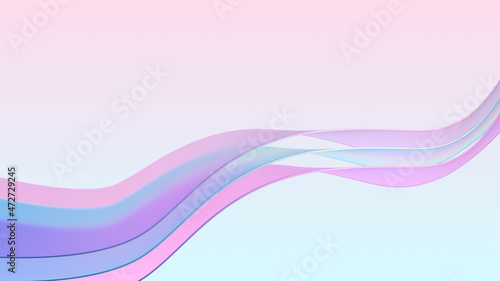 3d rendering of abstract twisted lines