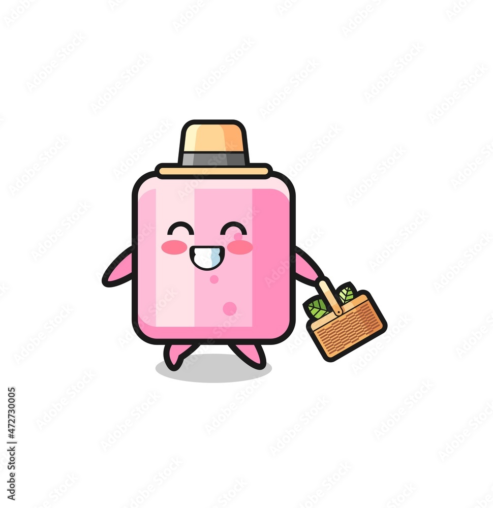 marshmallow herbalist character searching a herbal. marshmallow herbalist character searching a herbal.