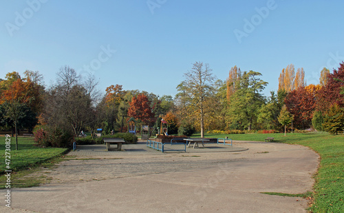 Obraz na płótnie Park of the citadel located in Strasbourg Alsace France w salonie