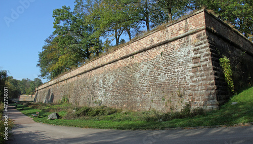 Obraz na płótnie Park of the citadel located in Strasbourg Alsace France w salonie