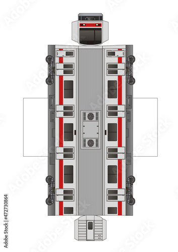 最近の電車のペーパークラフト