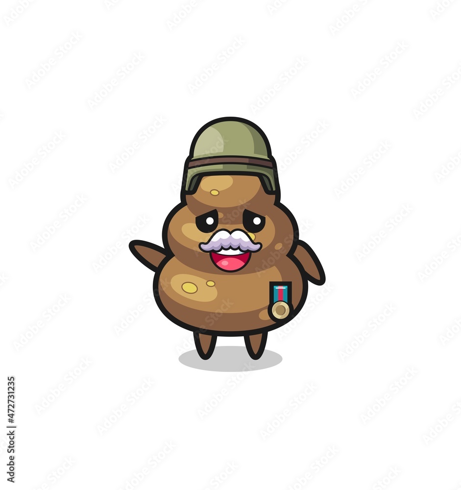 cute poop as veteran cartoon cute poop as veteran cartoon