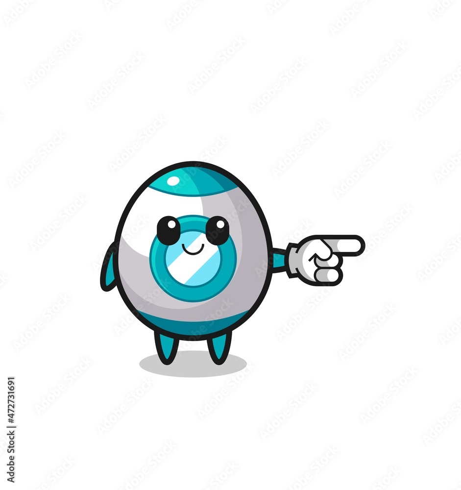rocket mascot with pointing right gesture rocket mascot with pointing right gesture